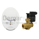 Kit Rilevatore Fughe Gas + Elettrovalvola 3/4" N.A. a Metano