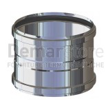 Manicotto Acciaio Inox 304 Mono Parete FF Diam.  80