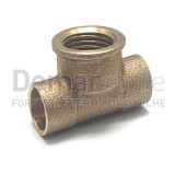 Tee Bronzo a Saldare Femmina 14 x 1/2"