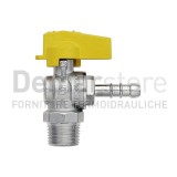 Rubinetto Gas a Squadra Portagomma M.1/2" x 9 GPL