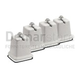  Set 4 Supporti a Pavimento per Condizionatore kg.100