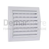 Griglia di Aerazione PVC Bianca Quadra | 150x150 mm | Piana