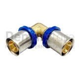 Gomito a Pressare Intermedio APE per Tubo Multistrato Diam. 20