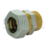 Raccordo a Stringere per Tubo Rame Diritto Maschio Diam. 28 x 1"