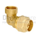 Gomito in Ottone Femmina per Tubo in Polietilene | Diam. 32 x 1"