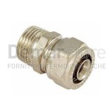 Raccordo a Stringere Diritto Maschio per Tubo Multistrato Diam. 20 x 3/4"