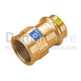 Raccordo a Pressare in Bronzo per Acqua-Gas Diritto Femmina Diam. 28 x 1"